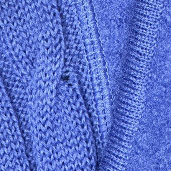 Tabi Womens Cardigan Sweater 100% Wool Grandma Full Zip Long Sleeve Blue Large - Picture 8 of 10